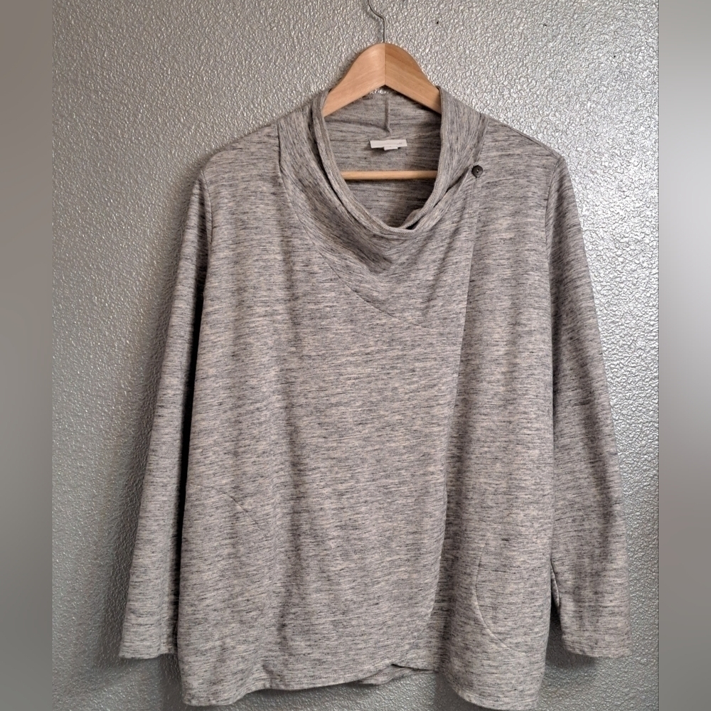 Pure J. Jill Drape Collar Open Front Lightweight Jacket   Size S